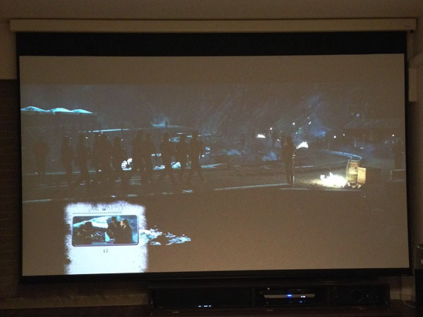 150インチのホームシアターが映画館代わりです。もしかしたらもう映画館に行く必要がないかも