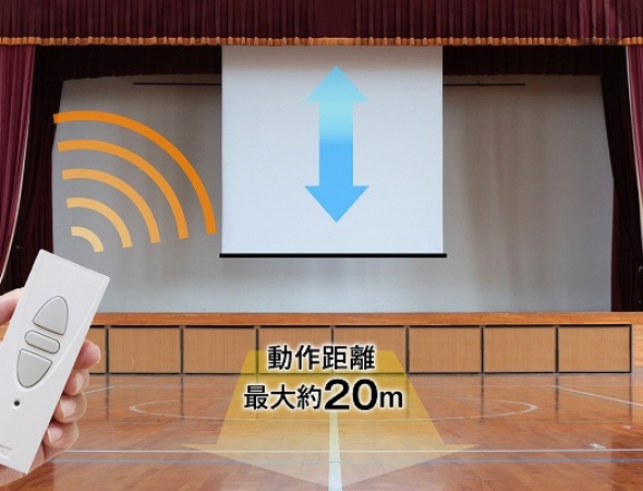 遠い距離から操作できる電波方式