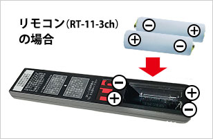 リモコンの電池を確認