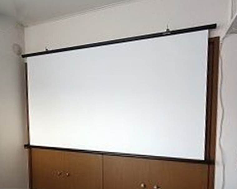 美しい動画が投影され満足しています