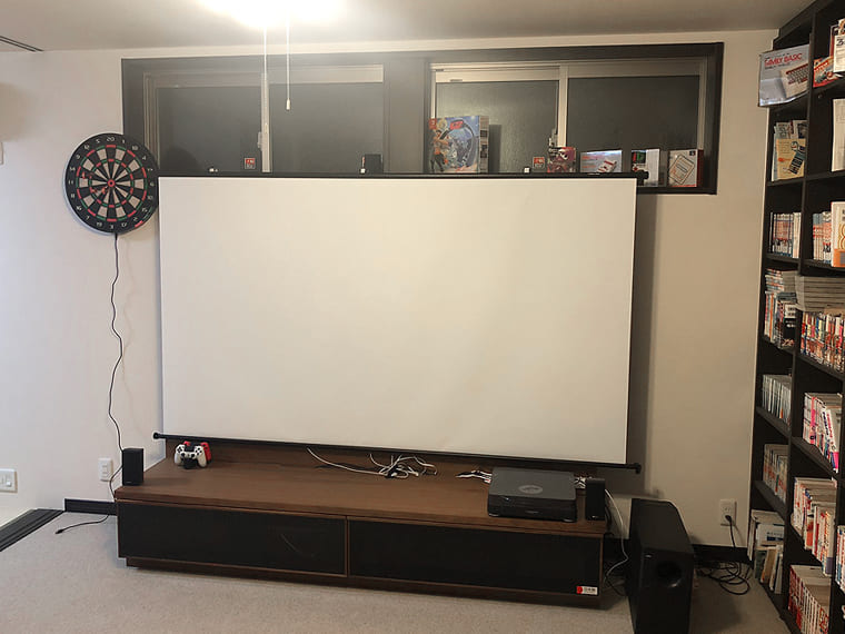 テレビボードを利用してDIYで設置